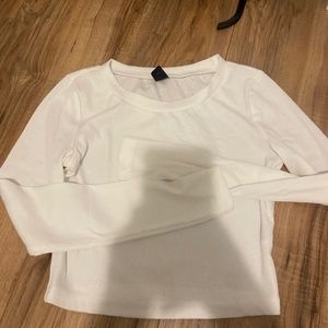Pham white ribed top